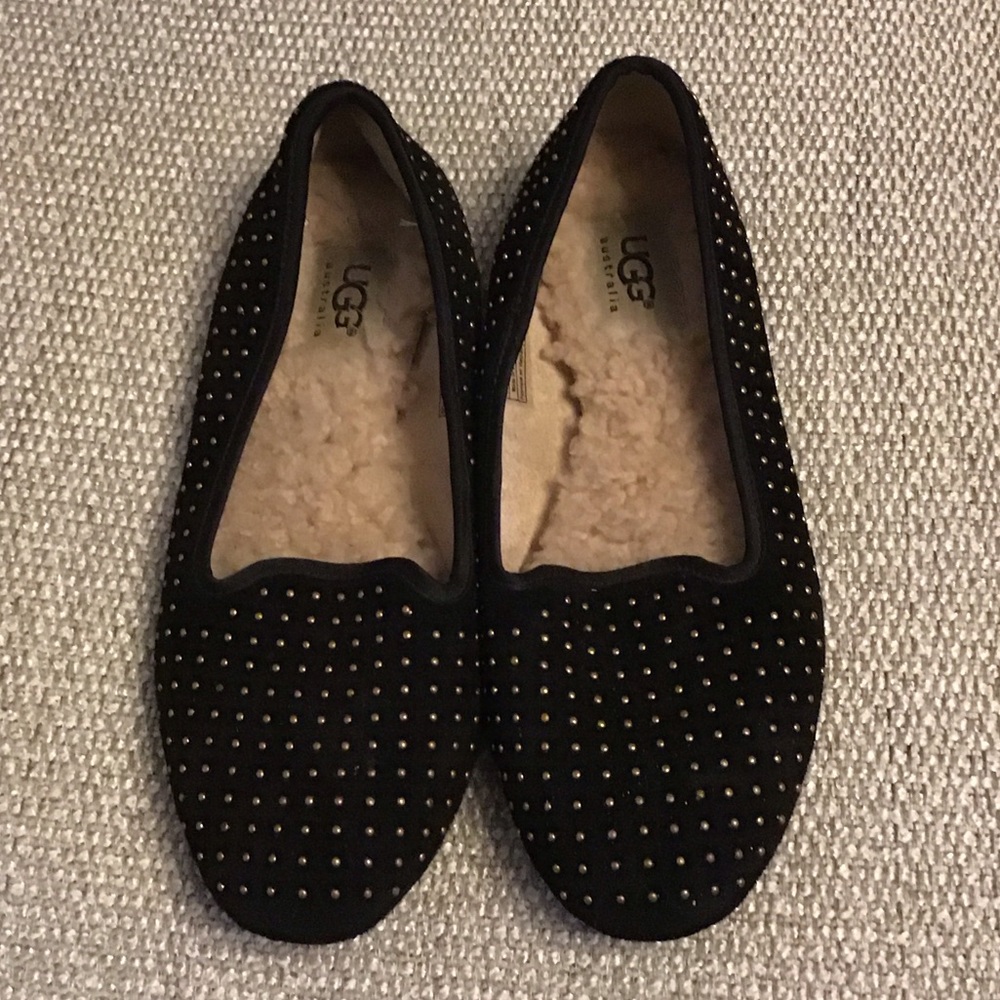 UGG Women's Black Studded Slippers